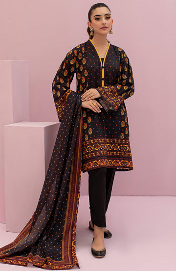 Orient OTL 22-097 Black Meher Printed Lawn 2022 Online Shopping